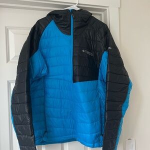 COLUMBIA Titanium Omni-Heat Platinum Peak Men's Hooded Jacket Size Large